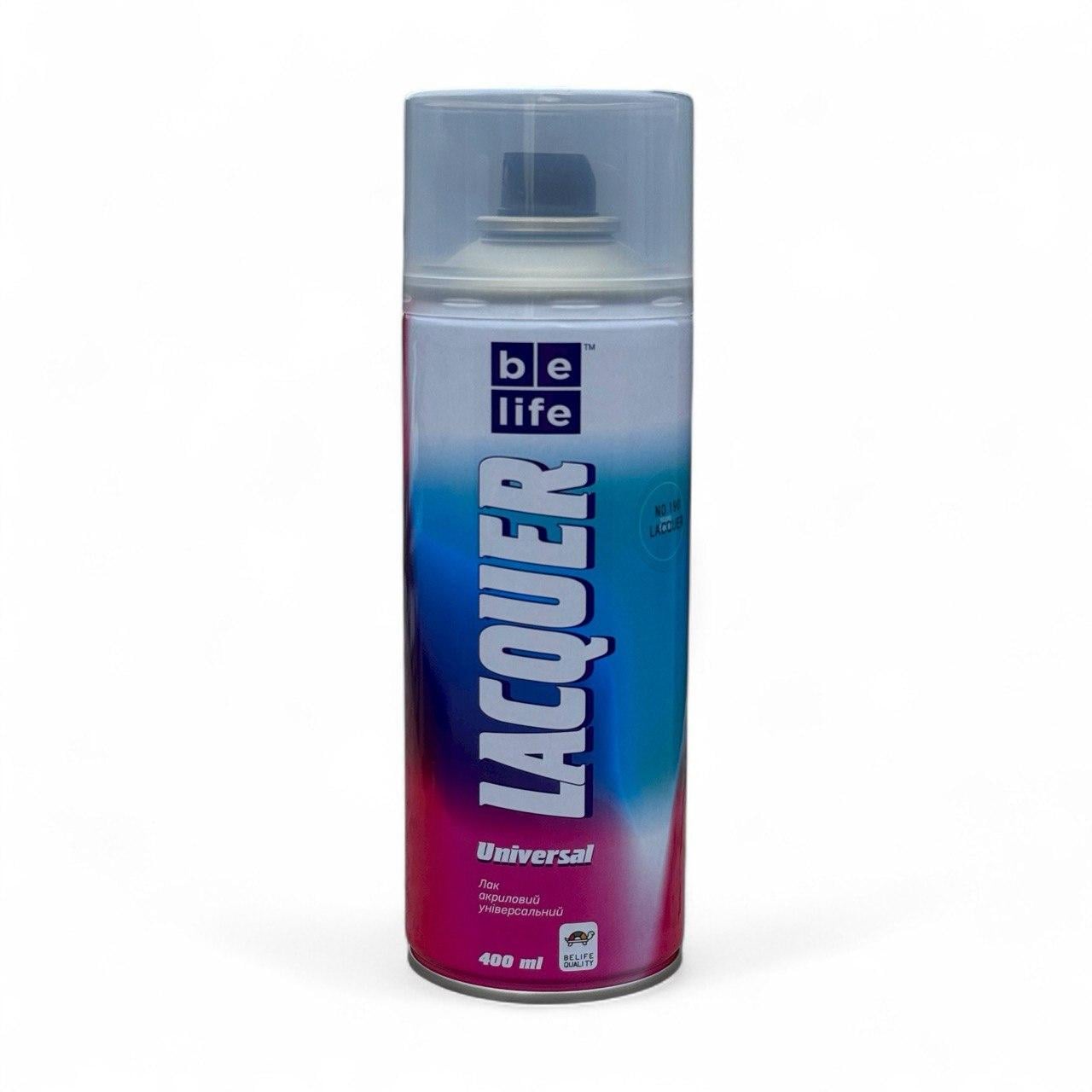 Аерозольний лак BeLife Lacquer Universal 400 мл 191 Матовий (23812164) Аерозольний лак BeLife Lacquer Universal 400 мл 191 Матовий (23812164)