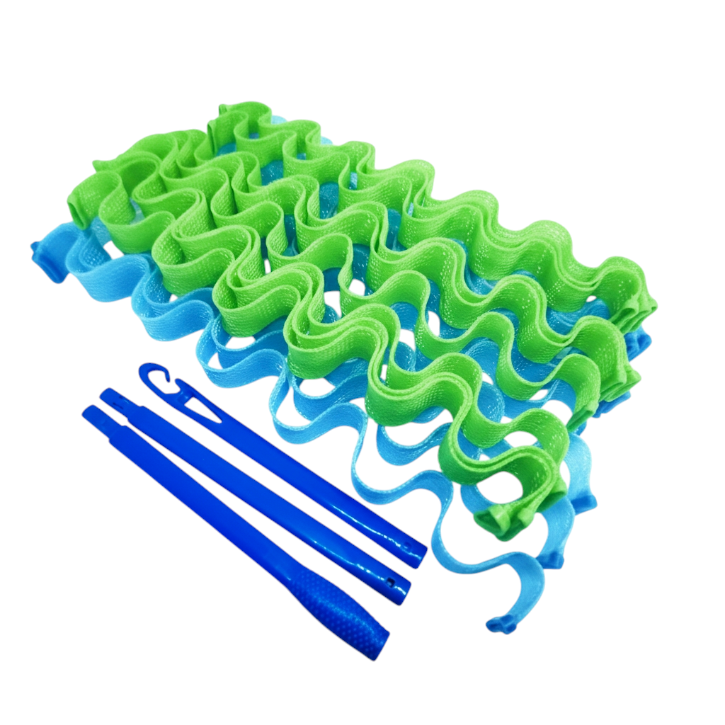 Бигуди Magic Curler Волна 65 см 18 шт, Зелено-голубой Бигуди Magic Curler Волна 65 см 18 шт, Зелено-голубой