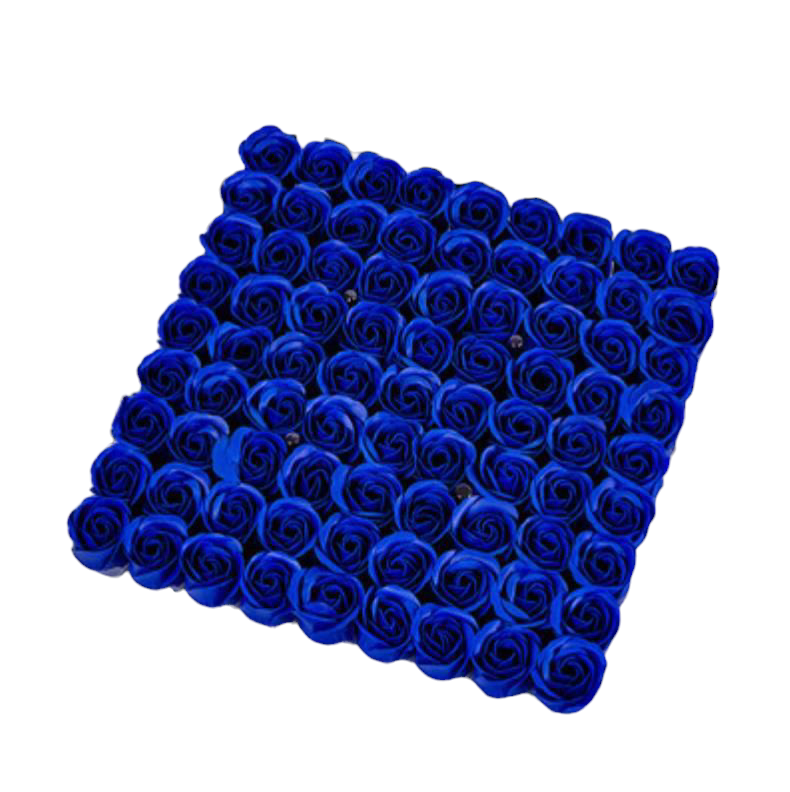 Розы из мыла 81 шт. Королевский синий (2387838711)