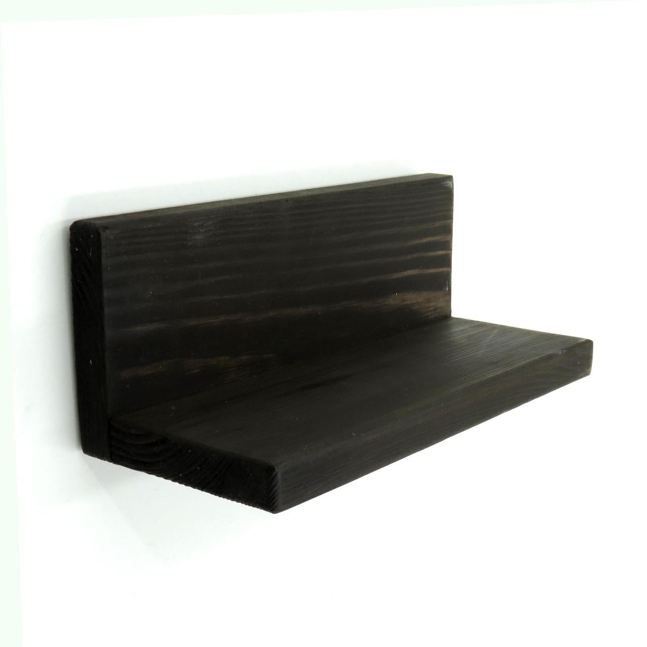 Полка настенная из дерева Палас 25 см Венге (НСП-258012)