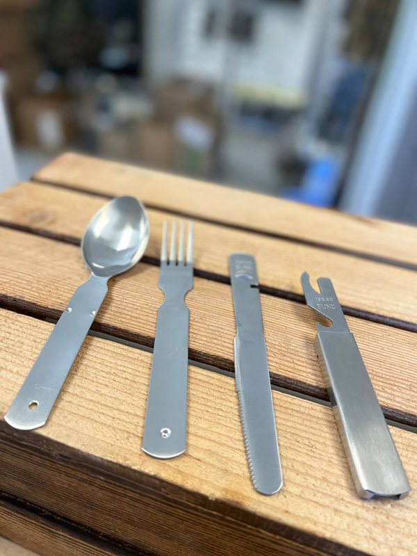 Набір столовий армійский Mil-Tec BW Essbesteck 4-TLG S/Steel (14622000-4) - фото 2