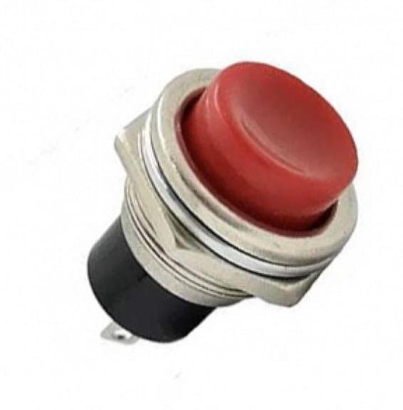Кнопка Lemanso LSW15 круглая металл ON-OFF/DS-212C Красный (00000016837)