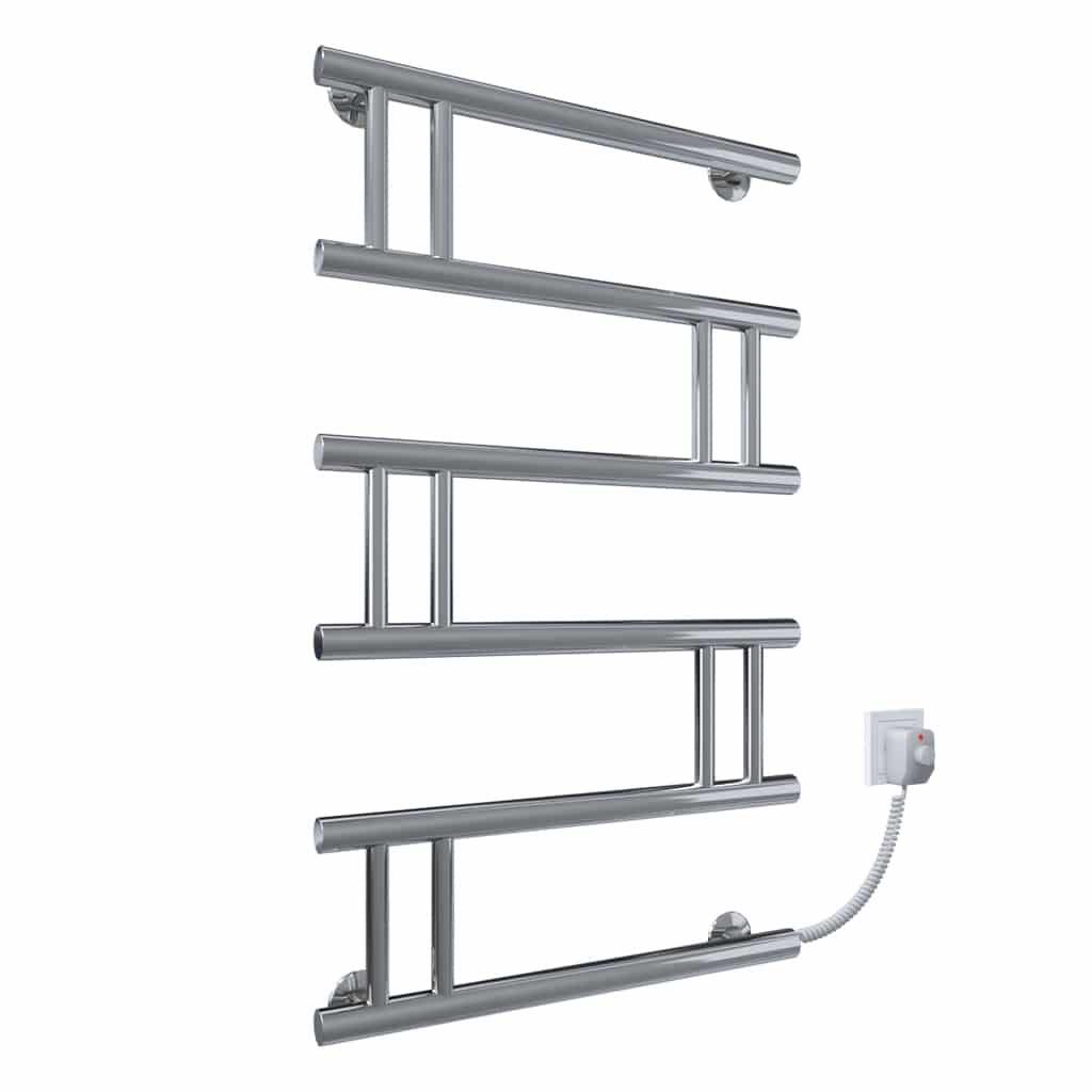 Рушникосушарка електрична Deffi Змійка Люкс EF16 праве підключення нержавіюча сталь 500х800 мм Хром (C.ZL.80.50.E.C.R.5)