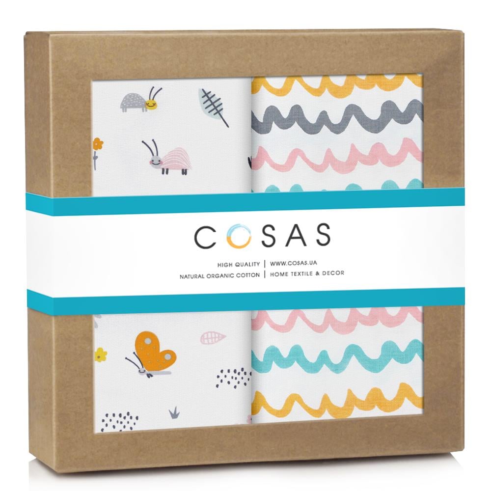 Пеленки детские Cosas Bees многоразовые 2 шт. (4822052227275) Пеленки детские Cosas Bees многоразовые 2 шт. (4822052227275)