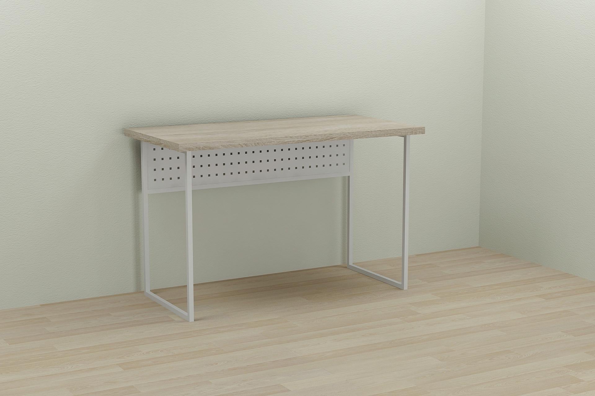Стол компьютерный Ferrum-decor Майк ДСП 32 мм 75x100x70 см Белый/Дуб Сонома (FRD-101333)