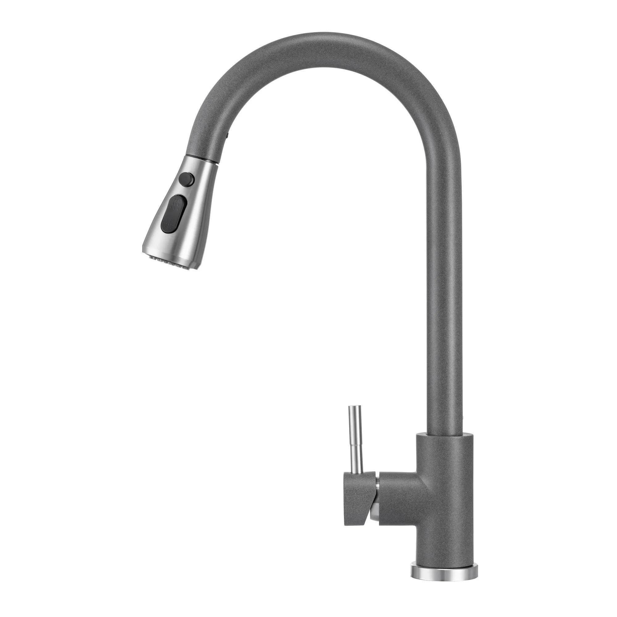 Смеситель для кухни Granado Campo Lux GZ0509L однорычажный Графитовый (GRA-23138)