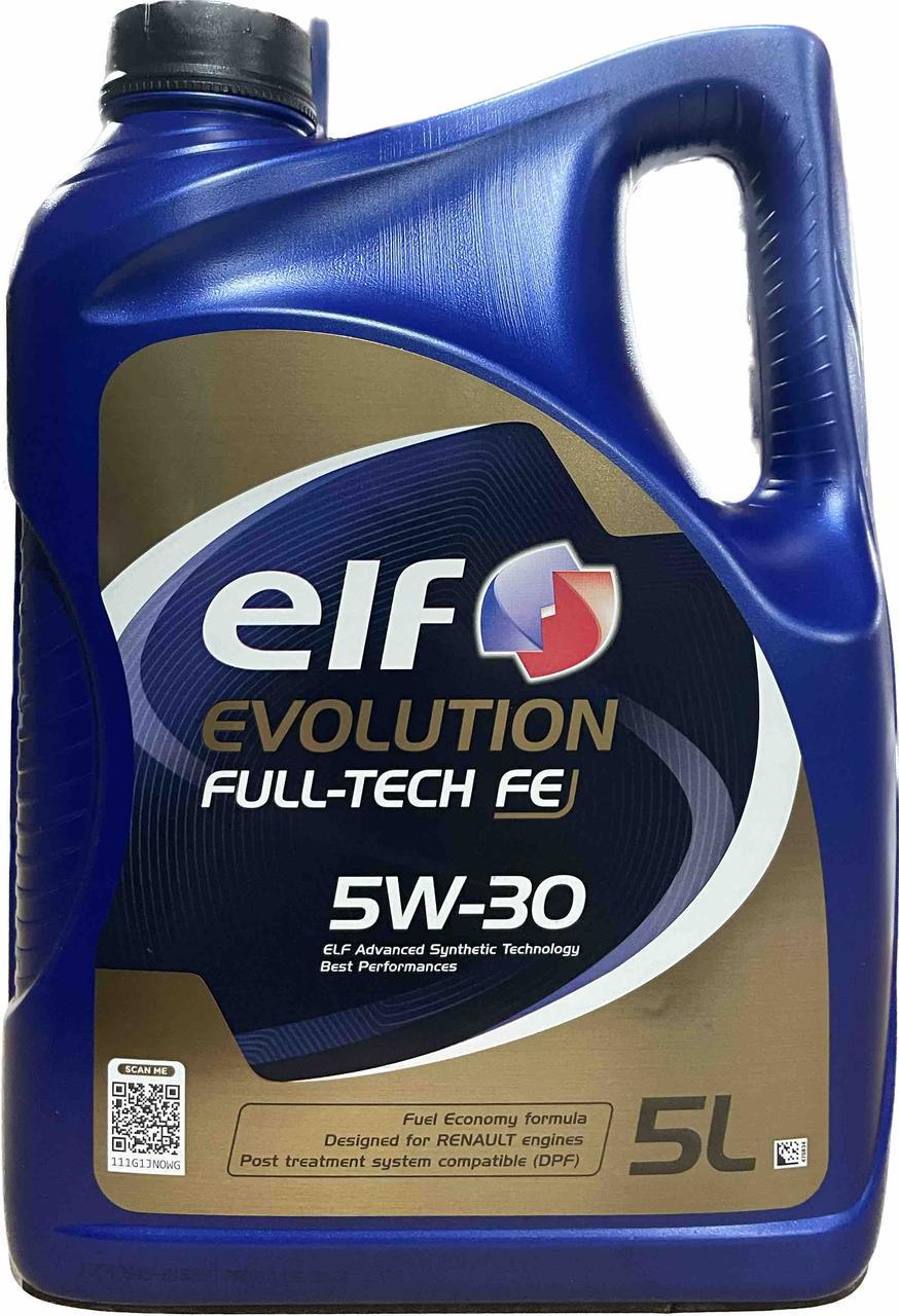 Моторное масло Elf Evolution Full-Tech FE 5W-30 5 л (216689) Моторное масло Elf Evolution Full-Tech FE 5W-30 5 л (216689)