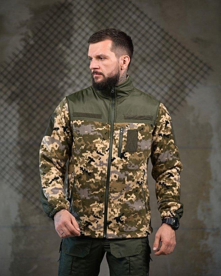 Кофта тактическая флисовая мужская XL Пиксель (PK76104)