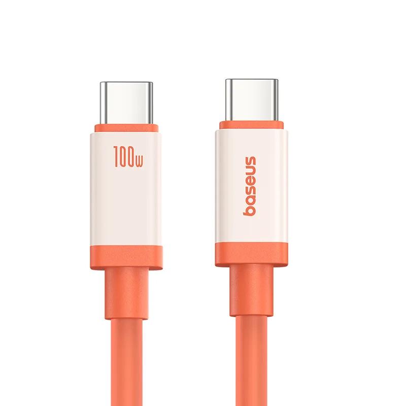Дата-кабель BASEUS 0°C Series Fast Charging Type-C to Type-C 100W 1 м Canyon Coral (00000074729_1) - фото 2