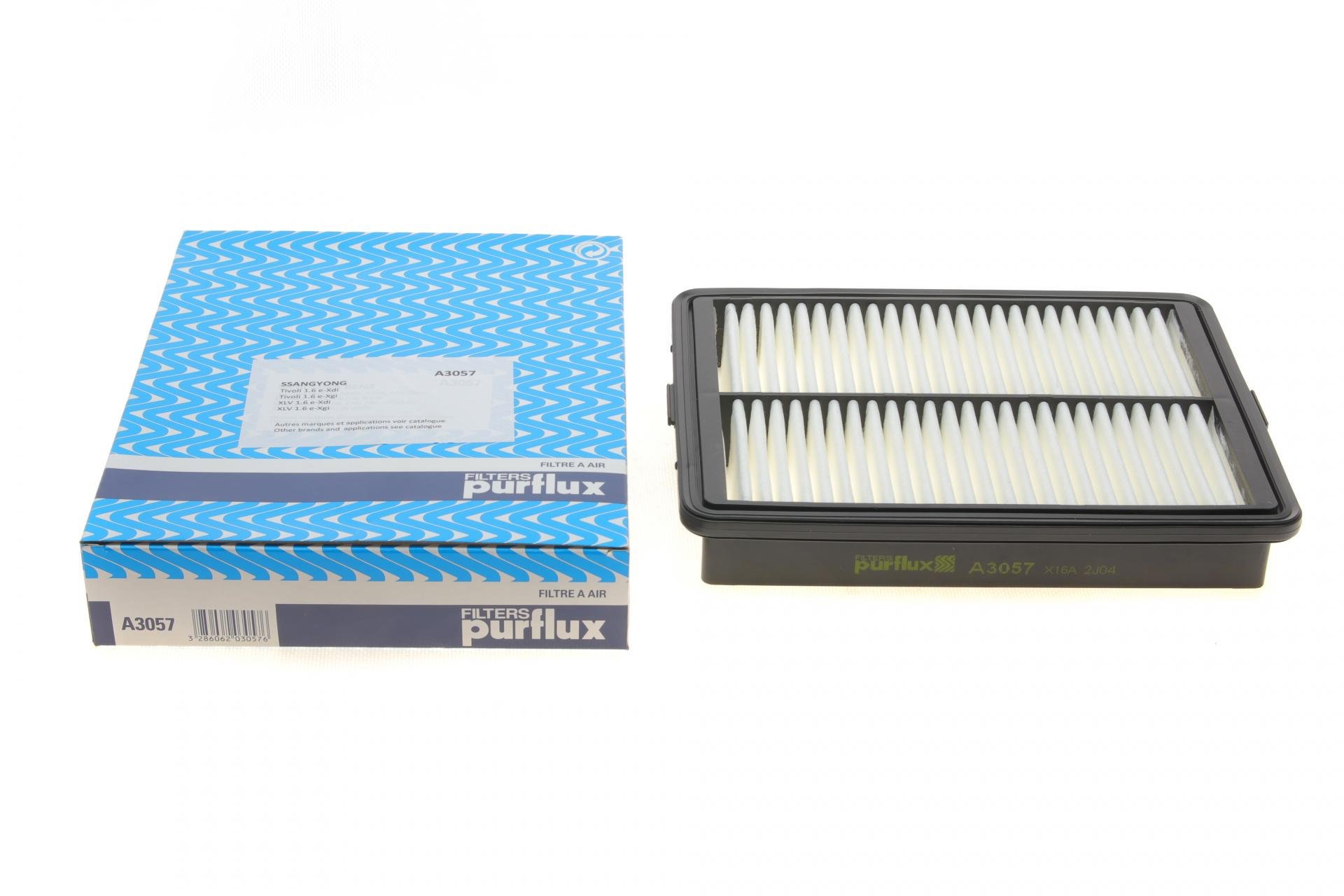 Фільтр повітряний PURFLUX для Ssangyong Korando 1,5i 1,6 D 19-/Tivoli 1,5-1,6i 1,6 D 15- A3057)