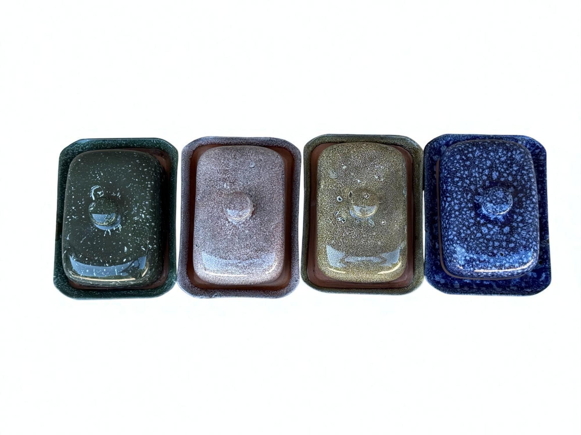 Набор масленок для сливочного масла с крышкой 4 шт. (28833544) - фото 8 Набор масленок для сливочного масла с крышкой 4 шт. (28833544) - фото 8