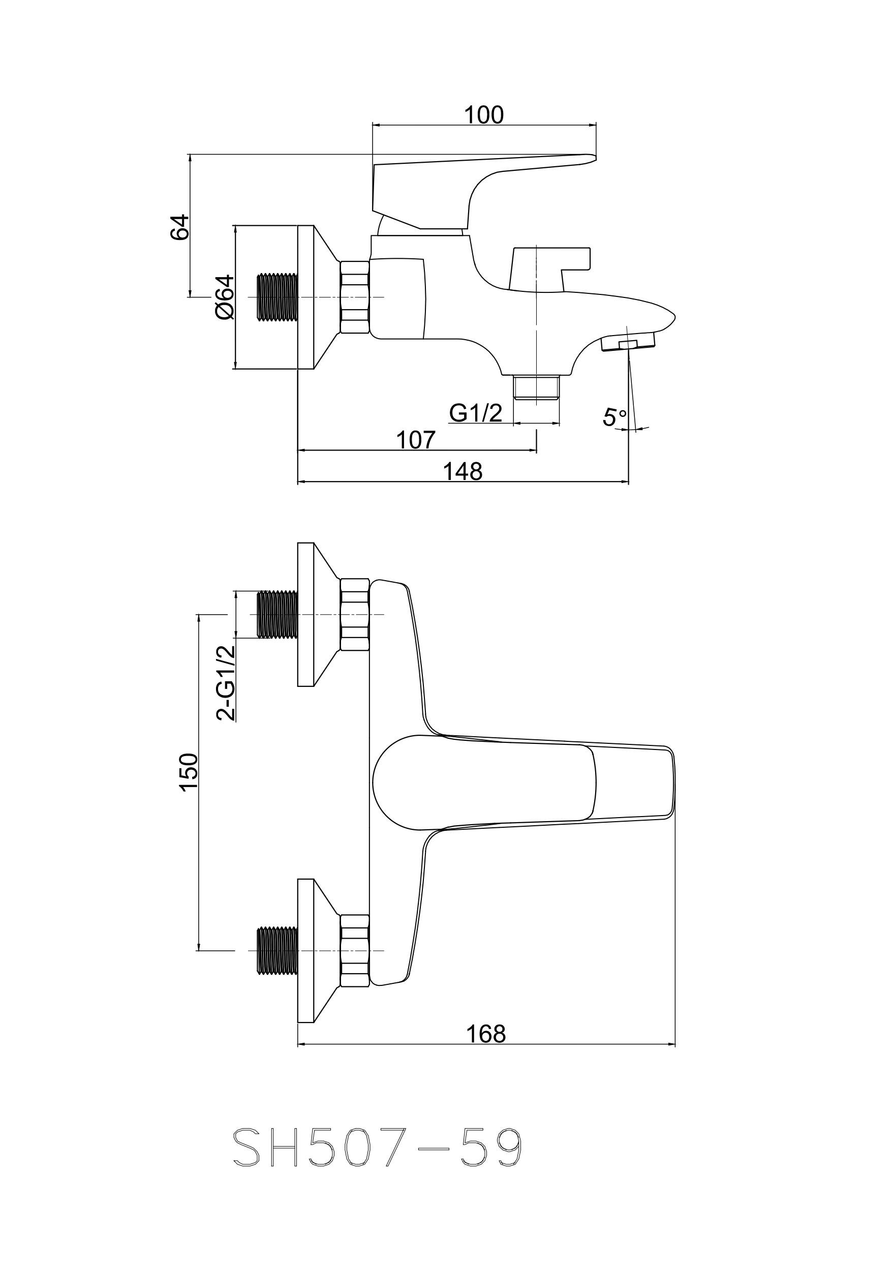 Набір змішувачів Perla SPLIT 10404-Д (PSH404+PSH403+PSF1001) - фото 3