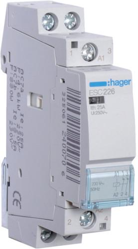Контактор Hager 25 A 2Н3 230 В (ESC226)