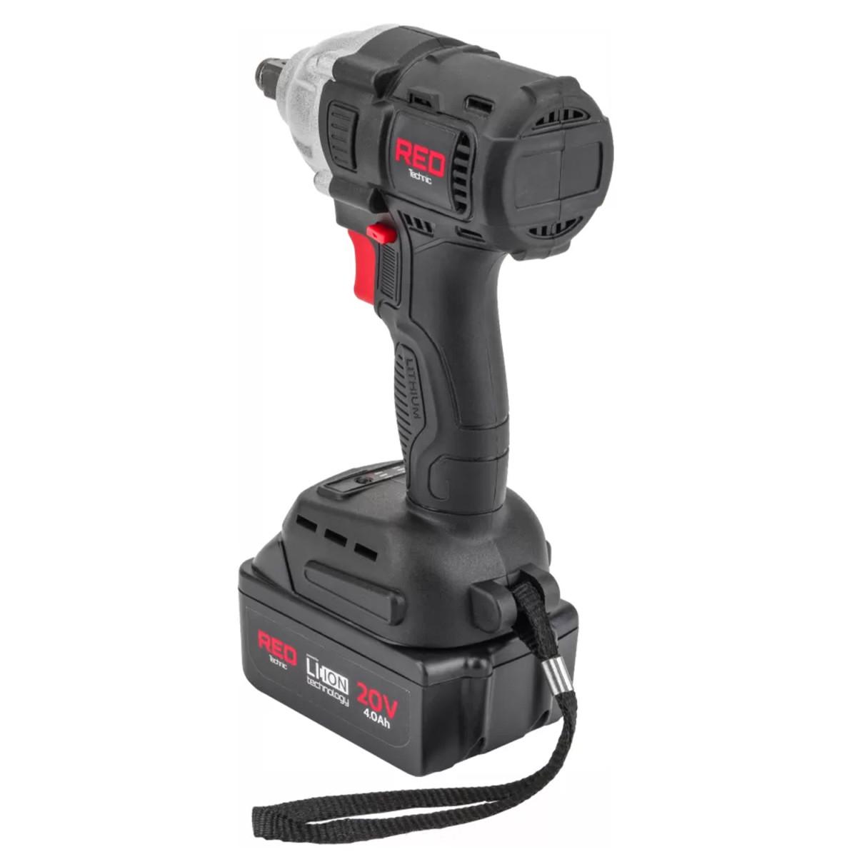 Гайковерт акумуляторний Red Technic RTAKU0026 2415718346 20 В 380 Нм Li-Ion ударний у кейсі - фото 3 Гайковерт акумуляторний Red Technic RTAKU0026 2415718346 20 В 380 Нм Li-Ion ударний у кейсі - фото 3