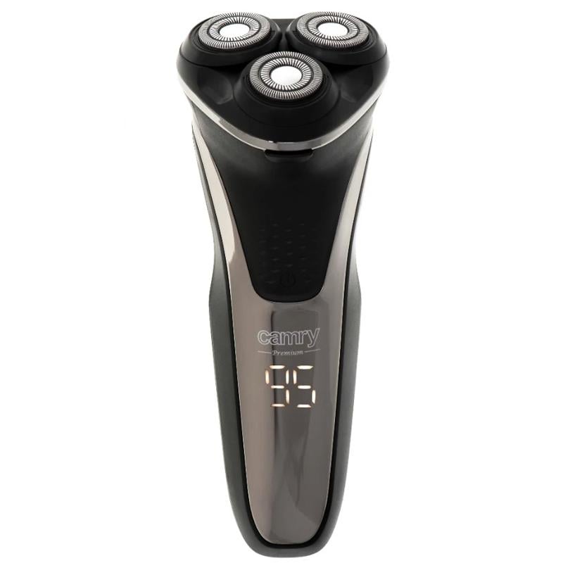 Електробритва для чоловіків Camry CR 2927 роторна акумуляторна з LCD дисплеєм USB і тримером 5 Вт PX6 - фото 2 Електробритва для чоловіків Camry CR 2927 роторна акумуляторна з LCD дисплеєм USB і тримером 5 Вт PX6 - фото 2