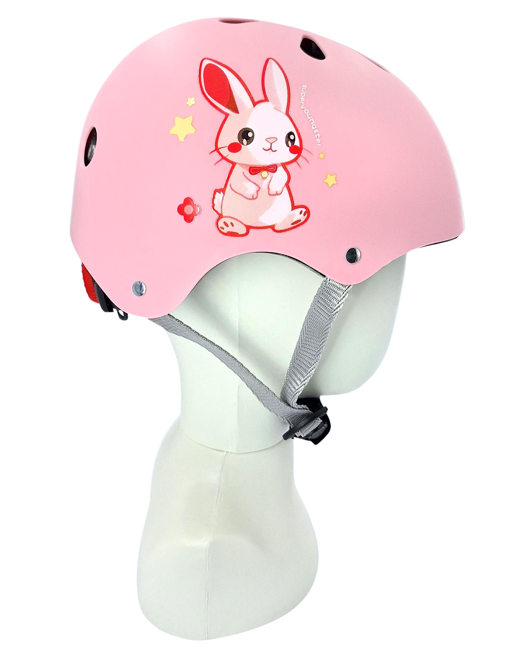 Комплект дитячий шолом та захист Yongkang GB24429-2009 S Кролик р. 5-9 Рожевий (G0001884) - фото 3 Комплект дитячий шолом та захист Yongkang GB24429-2009 S Кролик р. 5-9 Рожевий (G0001884) - фото 3