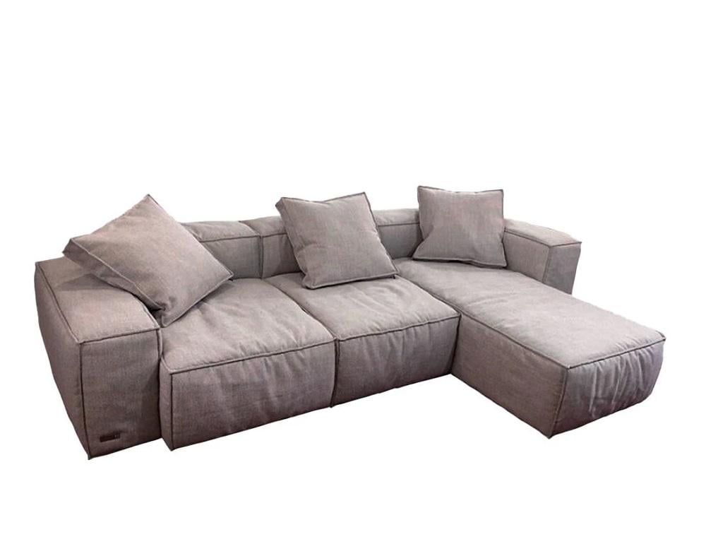 Диван угловой LARETO Rino правый Серый (27584418)