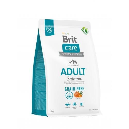 Корм сухий Brit Care Dog Grain-free для собак малих і середніх порід беззерновий з лососем 3 кг