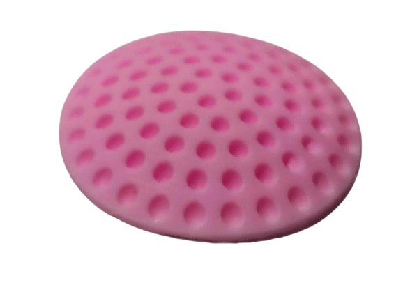 Защитная круглая наклейка на стену и мебель 5 см Розовый (14-7-1060-Р)