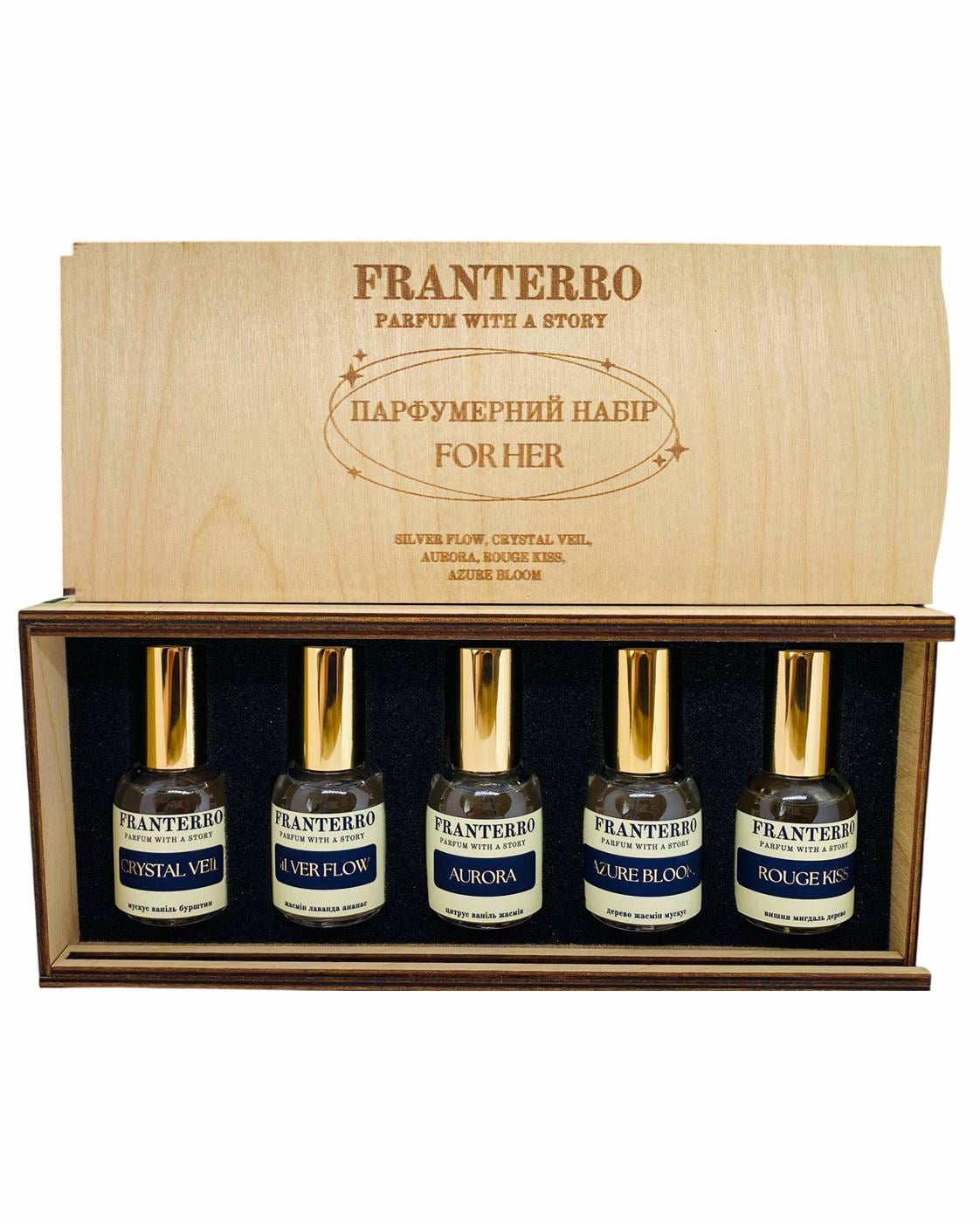 Набор женский парфюмированный Franterro 5 шт. по 10 мл (FRN-1034)