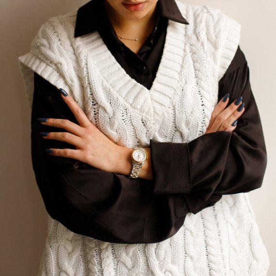 Часы наручные механические женские Carnival White с прочным сапфировым стеклом и фирменной двухуровневой застежкой (107-96-8709) - фото 7