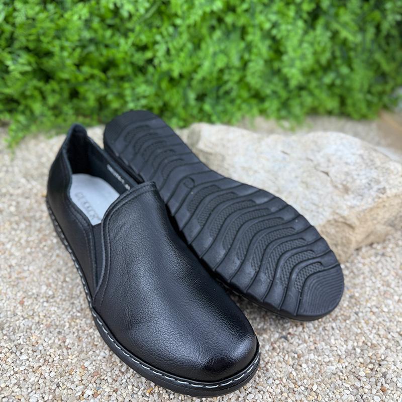 Мокасини жіночі шкіряні батали Е-002074-1 p. 41 26 см Чорний (114464772) - фото 4 Мокасини жіночі шкіряні батали Е-002074-1 p. 41 26 см Чорний (114464772) - фото 4