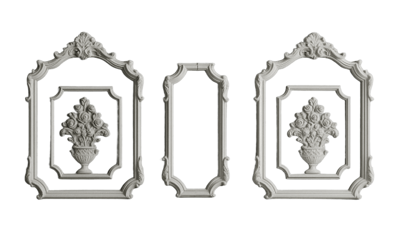 Комплект декоративных рамок гипсовых 3 шт. 1430/2520 мм (29054538)