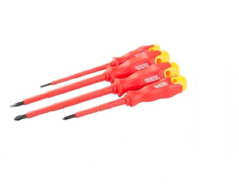 Набір викруток діелемантаектричних Mastertool 4 шт. PH1х80/2х125/SL3х100/5,5х125 мм (40-1500)