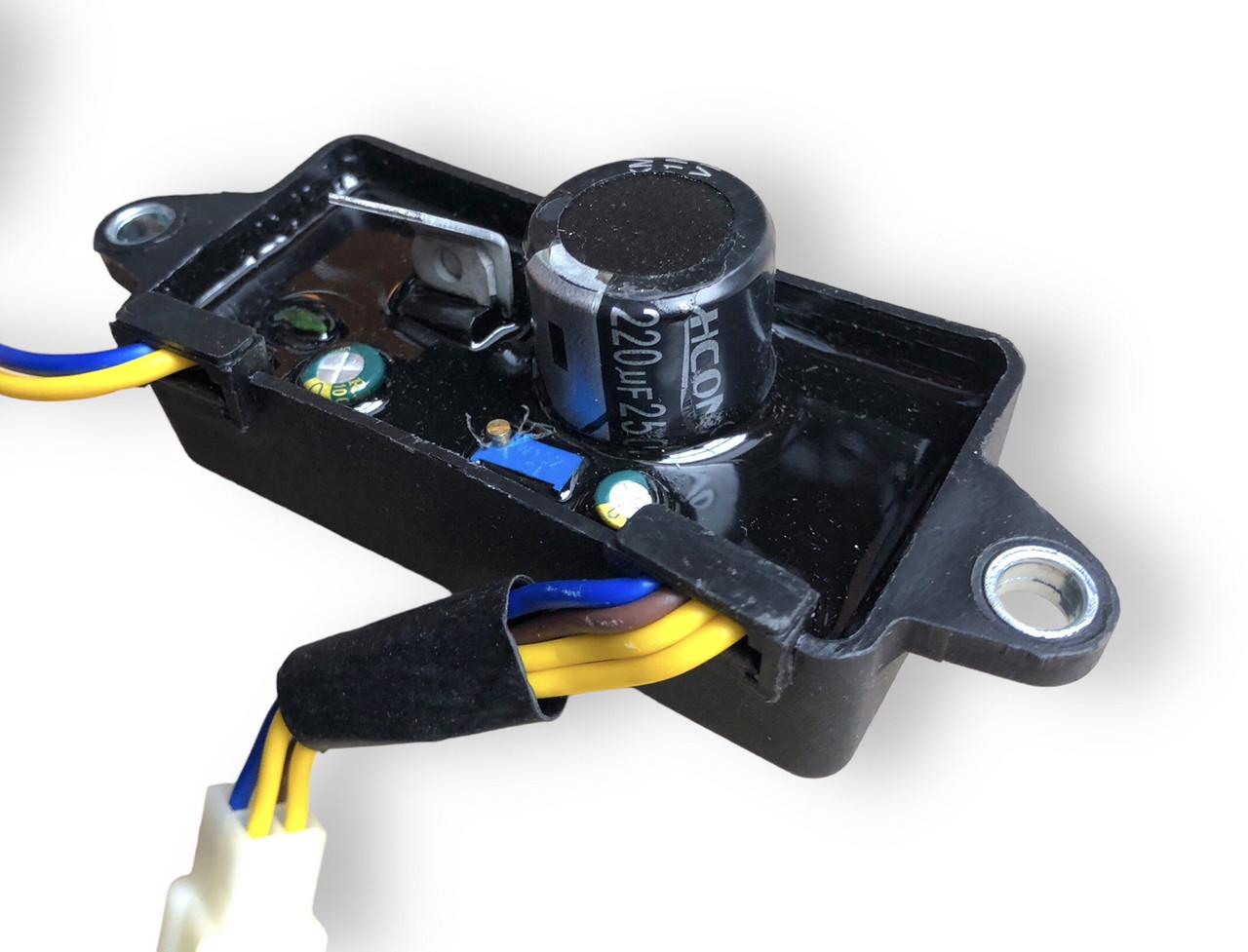 Регулятор напруги AVR прямокутник для генератора АВР 220мкф 250V - фото 3 Регулятор напруги AVR прямокутник для генератора АВР 220мкф 250V - фото 3