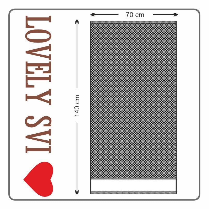 Рушник банний Lovely Svi Diamond Grid бавовна жаккард 70х140 см Бургунді (581124) - фото 7 Рушник банний Lovely Svi Diamond Grid бавовна жаккард 70х140 см Бургунді (581124) - фото 7