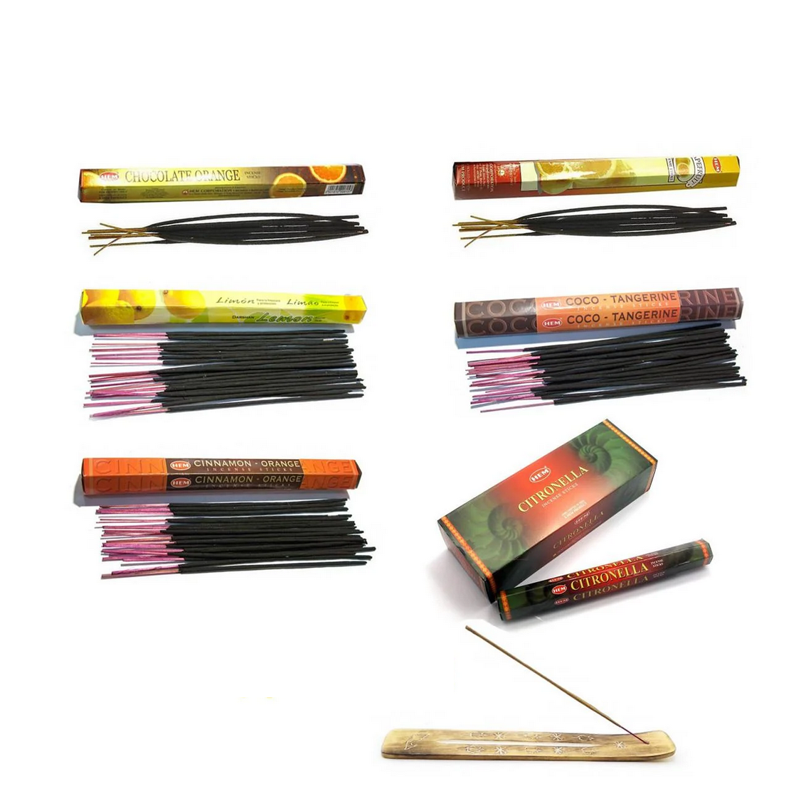 Набор благовоний Любовь к трем апельсинам Плюс подставка (NN039)