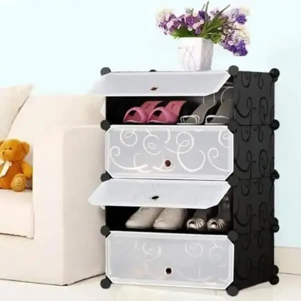 Шафа пластикова для взуття розкладна 37x37x73 см (30009) - фото 2