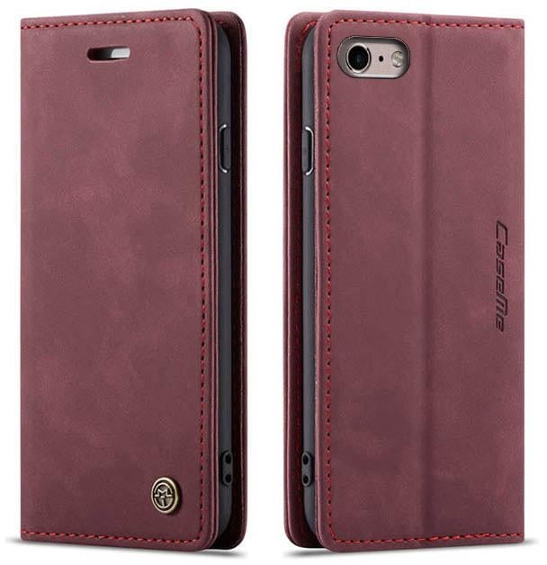 Чохол книжка з магнітом iPhone SE 2022 CaseMe Wine (30589-42) Чохол книжка з магнітом iPhone SE 2022 CaseMe Wine (30589-42)