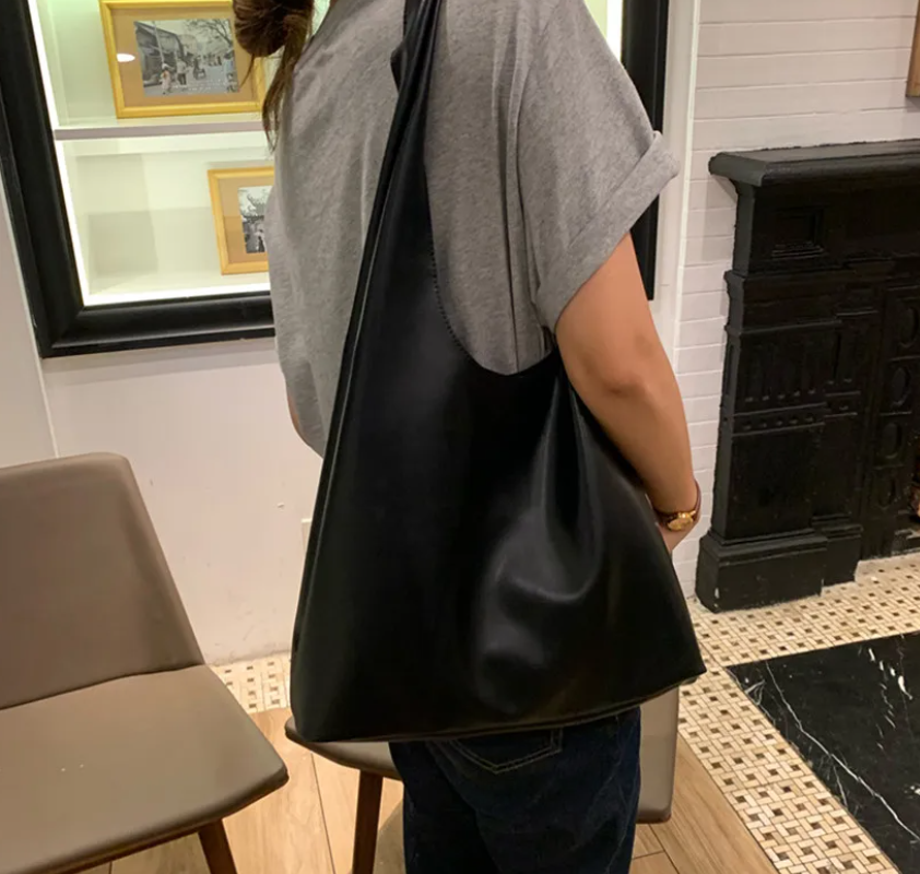 Женская сумка-хобо Черный (RN-343) - фото 8