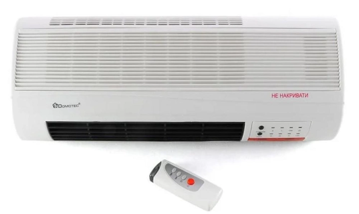 Тепловентилятор керамический настенный Domotec MS-5961 с пультом 2000 W (12834007)