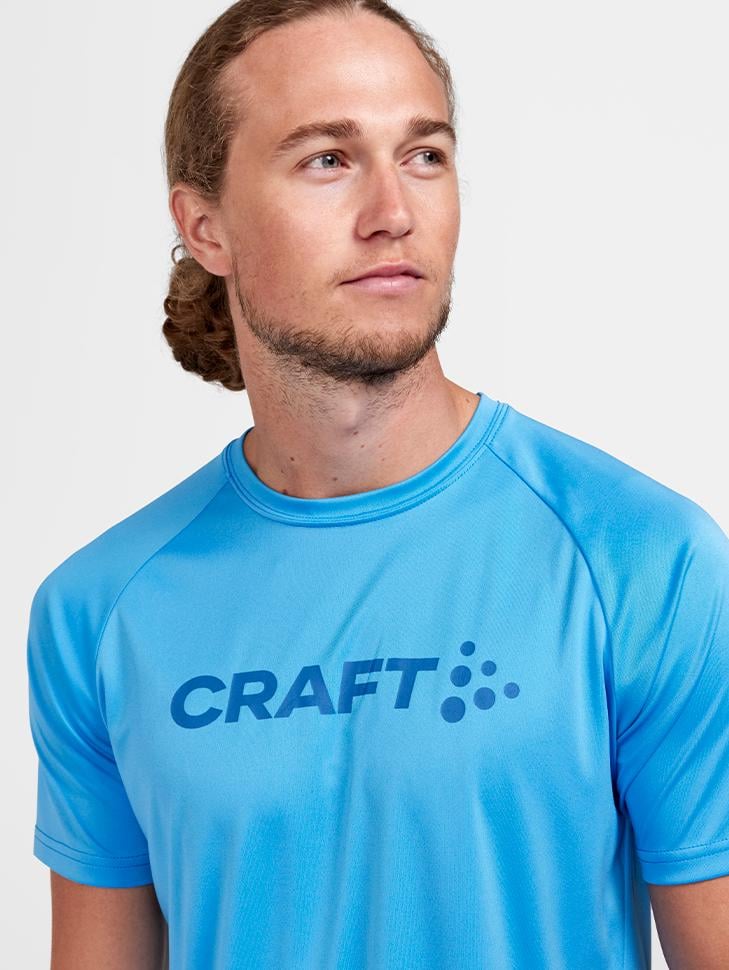 Мужская футболка CRAFT Core Unify Logo 1911786-307000 XL Blue - фото 4 Мужская футболка CRAFT Core Unify Logo 1911786-307000 XL Blue - фото 4