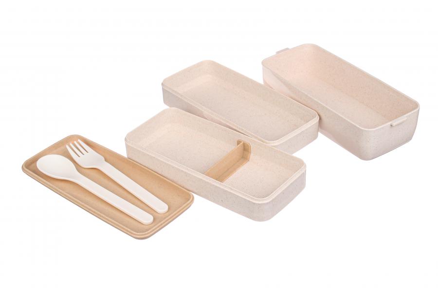 Ланч-бокс еко Jooki з трьома рівнями та приладами 1000 мл (1929) - фото 3 Ланч-бокс еко Jooki з трьома рівнями та приладами 1000 мл (1929) - фото 3