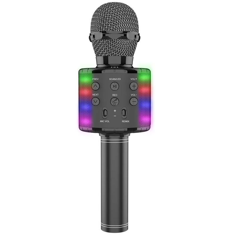 Микрофон-колонка для караоке WS858L Black (00000074210_1)
