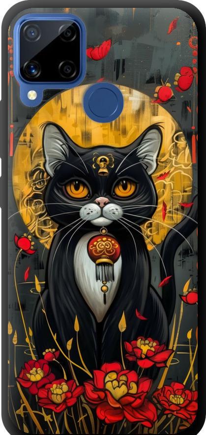 Чехол на Realme C15 China Cat (6134b-2063-42517) Чехол на Realme C15 China Cat (6134b-2063-42517)