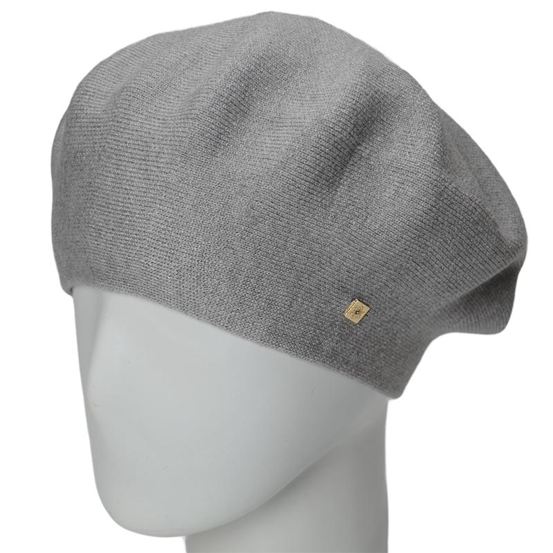 Берет женский Novita Лизи вискозный Серый (163973)