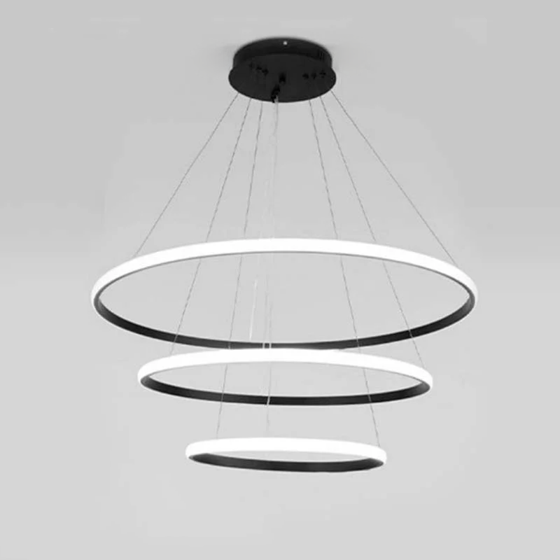 Люстра світлодіодна ESLLSE LATTE 3R 75 Вт Чорний (10132-3)