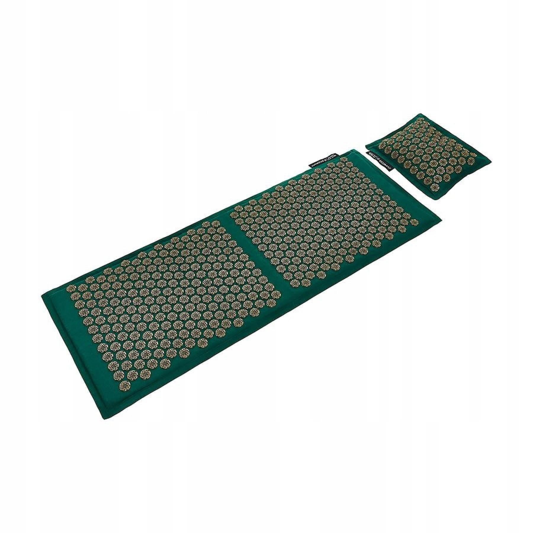 Килимок акупунктурний 4FIZJO Eco Mat Аплікатор Кузнєцова з подушкою 130x50 см Navy Green/Gold (25808) Килимок акупунктурний 4FIZJO Eco Mat Аплікатор Кузнєцова з подушкою 130x50 см Navy Green/Gold (25808)