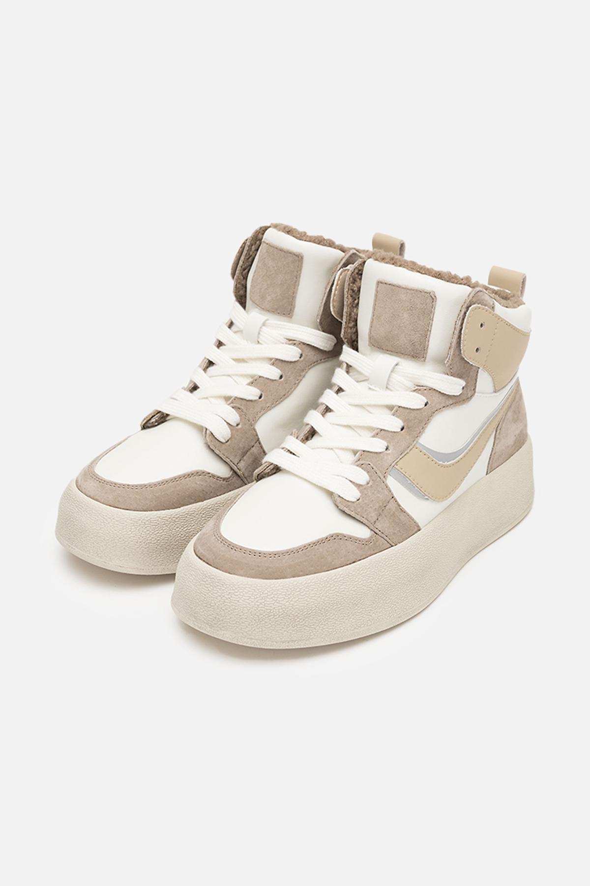 Кеды женские на платформе ЦБ-00251148 р. 39 Бежевый (SKT000995855) - фото 3 Кеды женские на платформе ЦБ-00251148 р. 39 Бежевый (SKT000995855) - фото 3