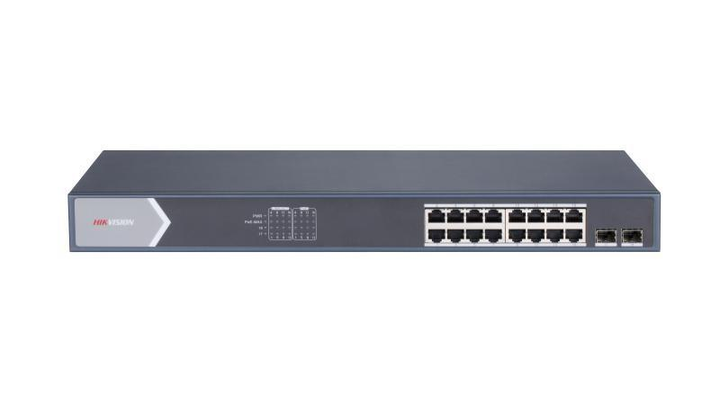 Комутатор Hikvision DS-3E0520HP-E некерований PoE з 16 портами PoE (23232721)