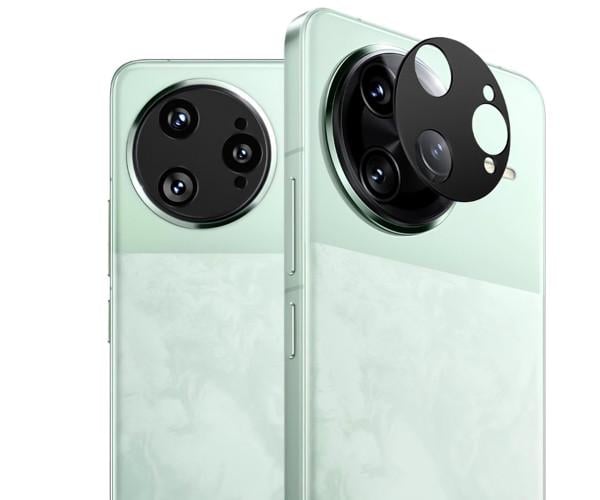 Защитная рамка со стеклом Tempered Glass для Xiaomi Poco F7 Ultra/Redmi K80 Pro на заднюю камеру Black