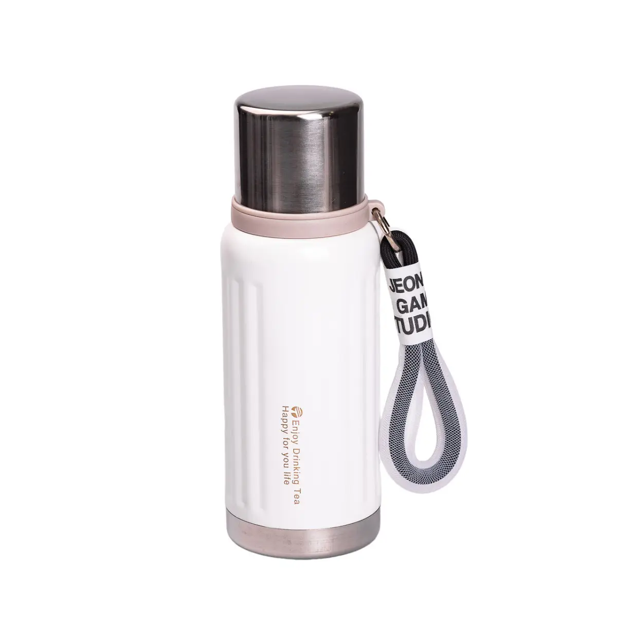 Термос Enjoy из нержавеющей стали 600 мл Белый (HP-14-9W)