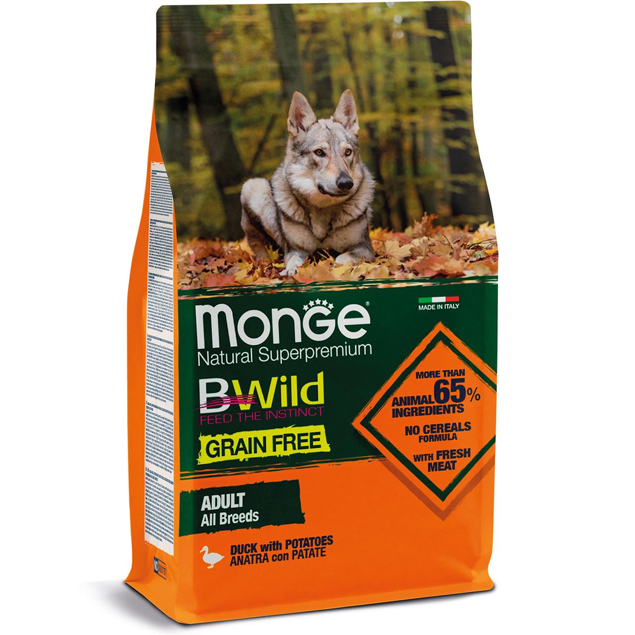 Корм для собак Monge BWild Grain free Утка 2,5 кг (70004787)