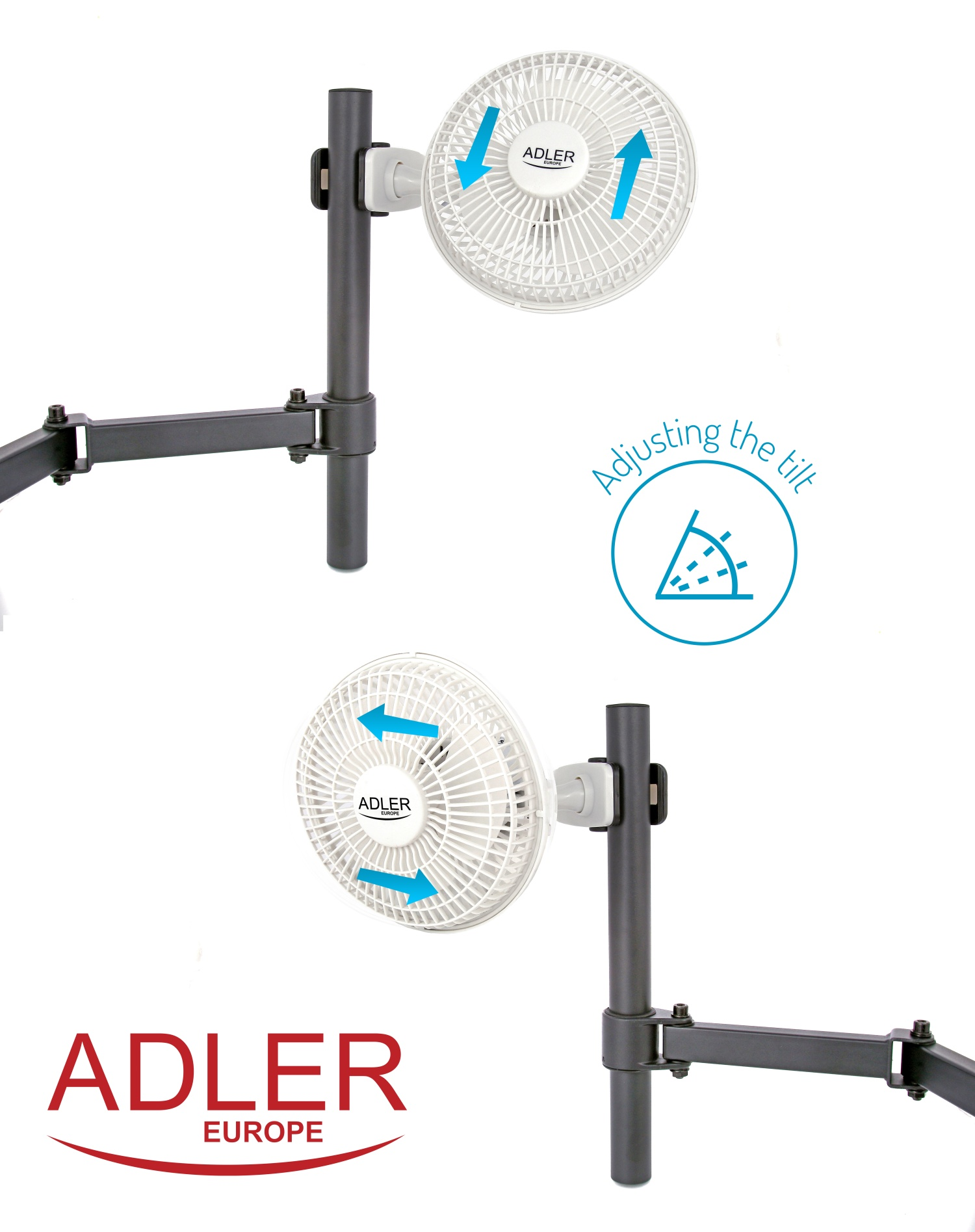 Вентилятор Adler AD 7317 з кліпсою кріплення 15 см 2 швидкості (02235) - фото 13