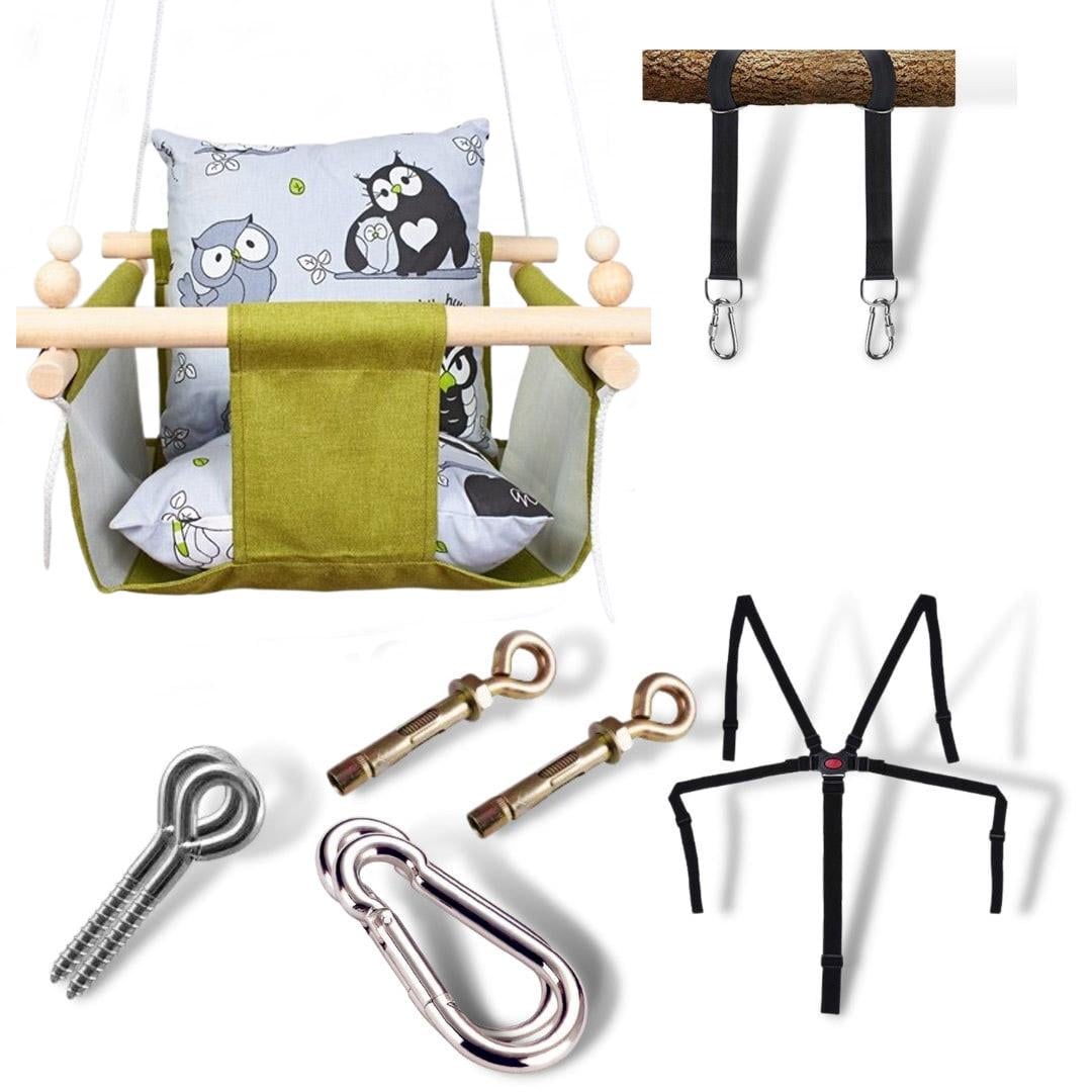 Детская качеля Infancy Совы Серо-зеленый (9670743) Детская качеля Infancy Совы Серо-зеленый (9670743)