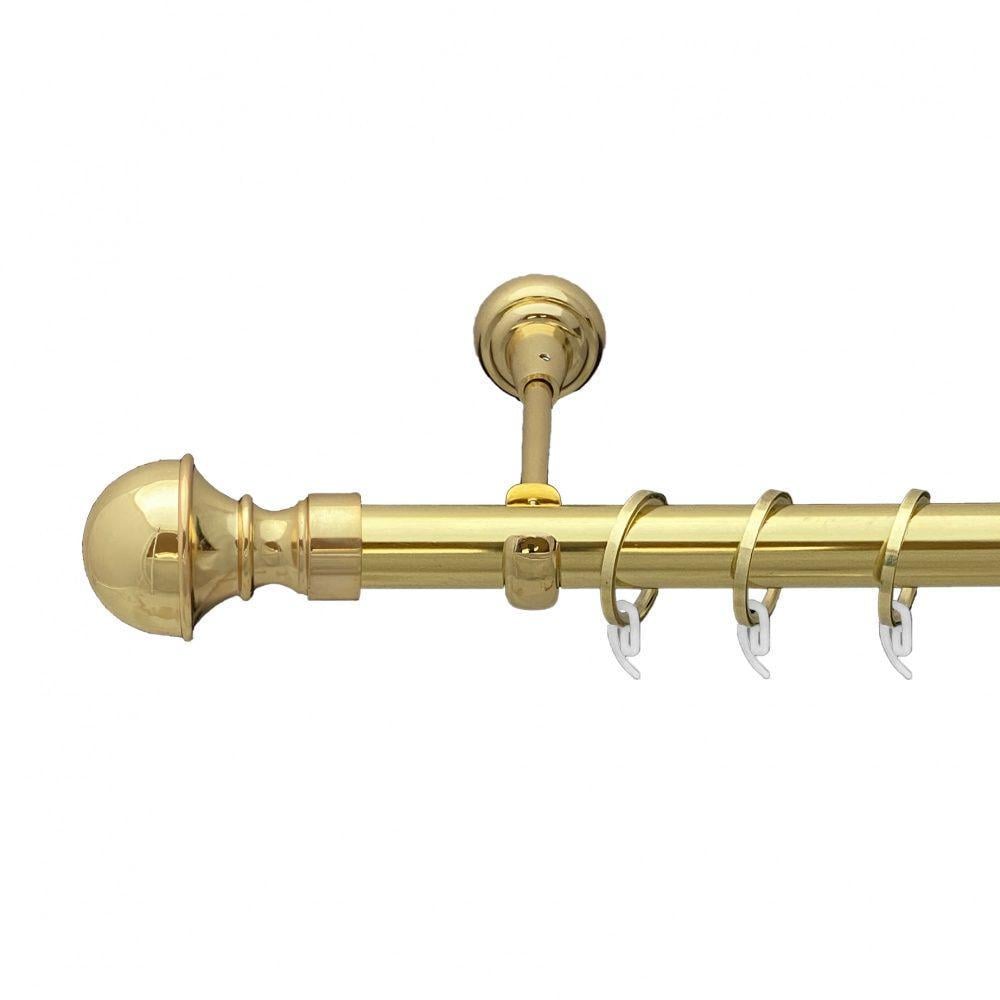 Карниз Orvit Бостон однорядный гладкий 25 мм 300 см Золотой (7035253)